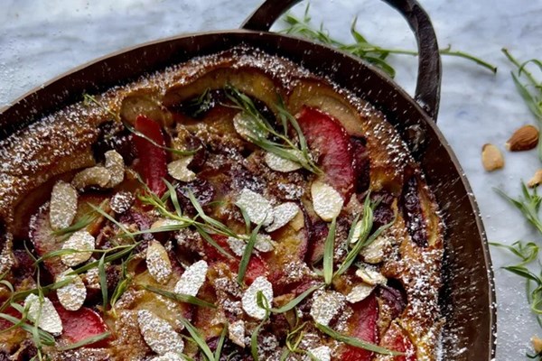 Stone fruit calfoutis