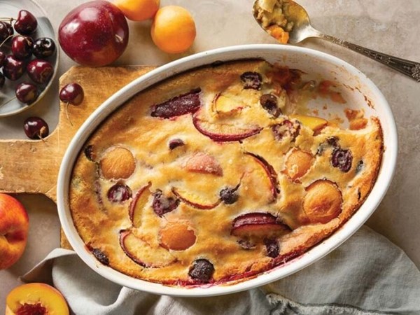 Stone fruit clafoutis