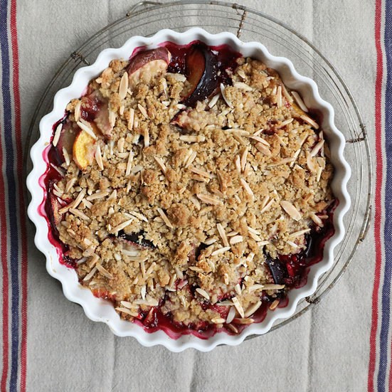 Stone fruit crisp
