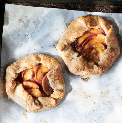 Stone-fruit crostatas with cream cheese crust