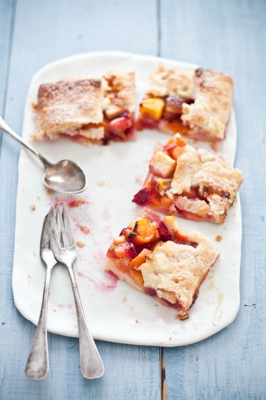 Stone fruit galette