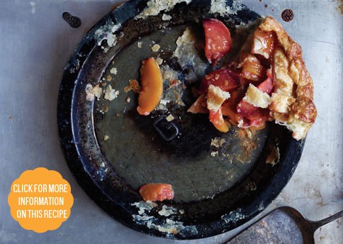Stone fruit lattice pie