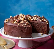 Storecupboard chocolate hazelnut cake