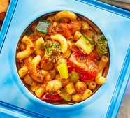Storecupboard saucy pasta & chickpeas