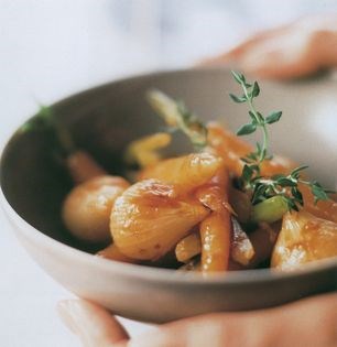 Stout-braised winter vegetables