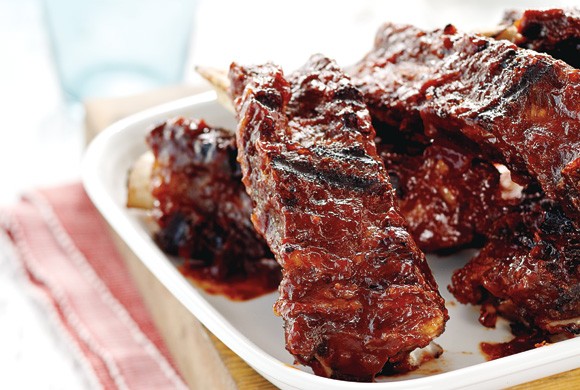 Stout-glazed beef ribs