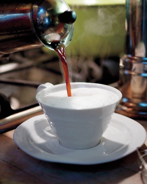 Stove-top cappuccino