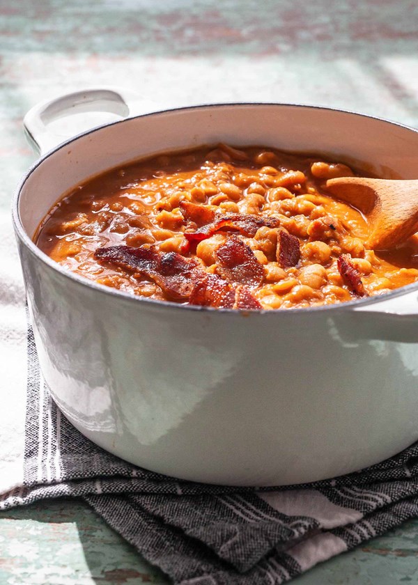 Stovetop baked beans