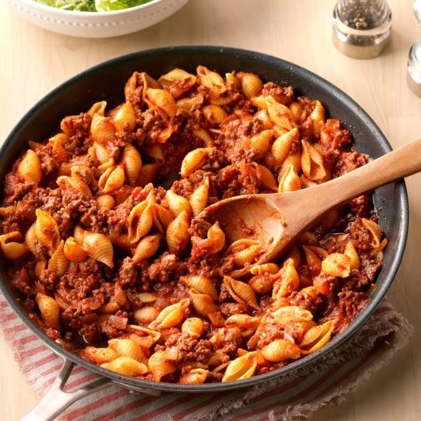 Stovetop beef & shells