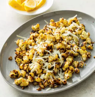 Stovetop cauliflower with red pepper flakes and pecorino Romano