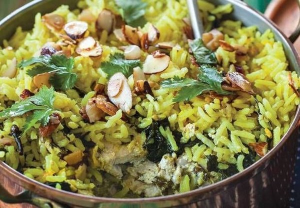 Stovetop chicken biriyani