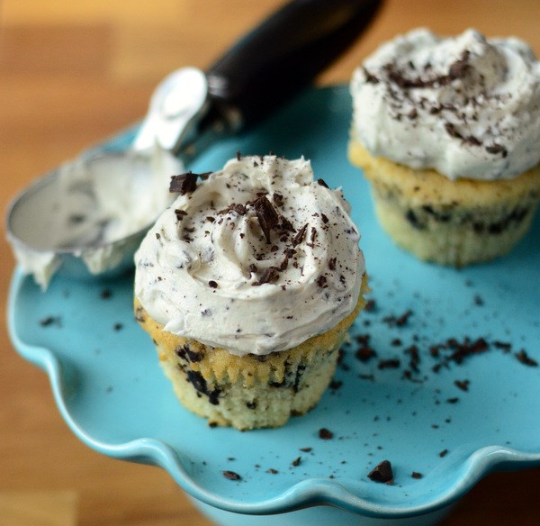 Stracciatella cupcakes
