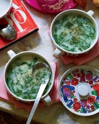 Stracciatella with spinach