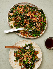 'Strange flavour' spinach and peas