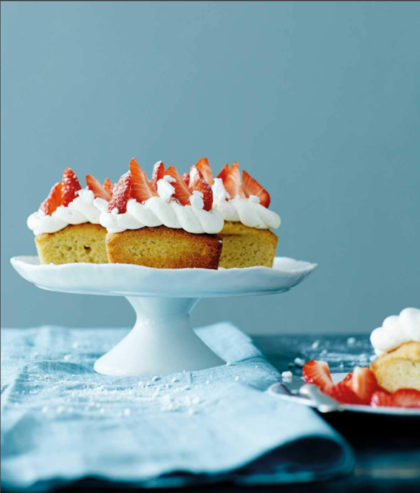 Strawberries and cream cakes