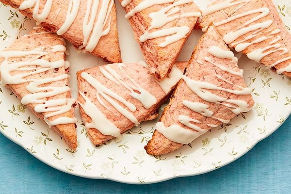 Strawberries and cream scones