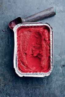 Strawberry & Meyer lemon sorbet
