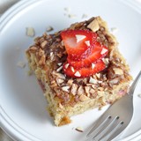 Strawberry almond coffee cake