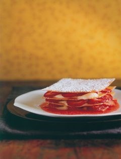 Strawberry and almond Napoleon