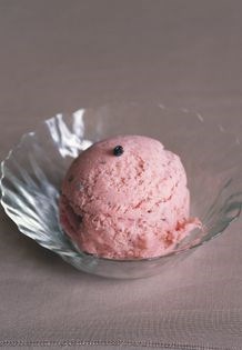 Strawberry and black pepper ice cream