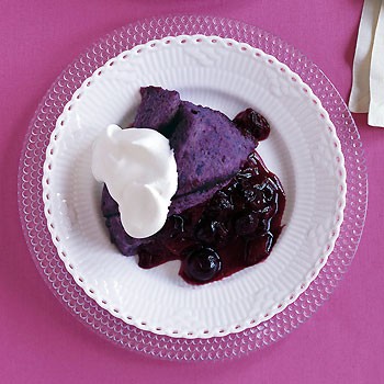Strawberry and blueberry summer pudding