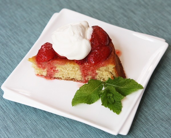 Strawberry and brown butter shortcake