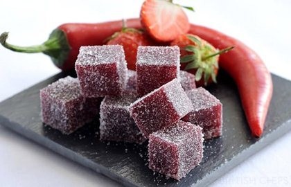 Strawberry and chilli jellies