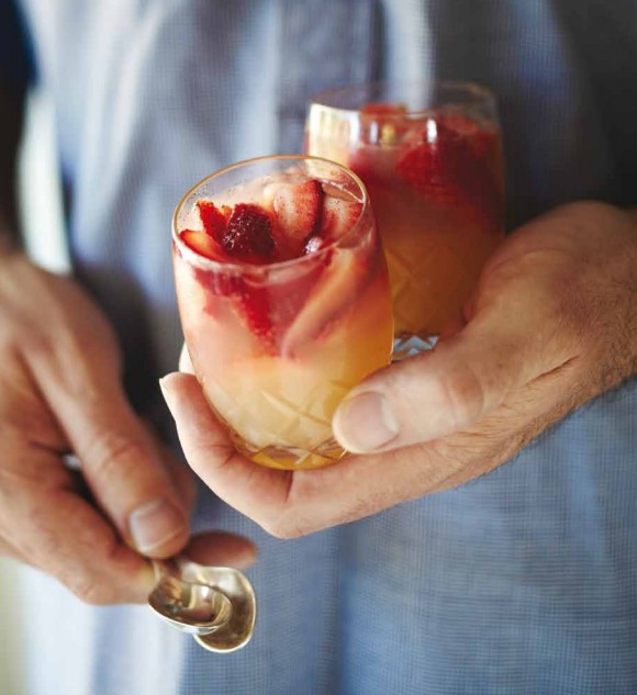 Strawberry and ginger-beer jellies