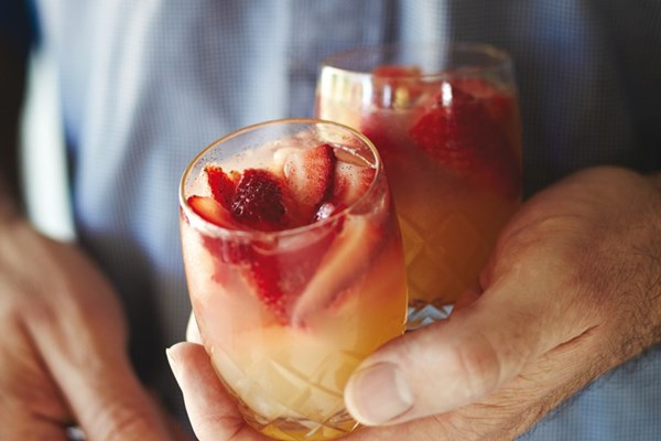 Strawberry and ginger beer jellies