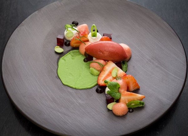Strawberry and pea