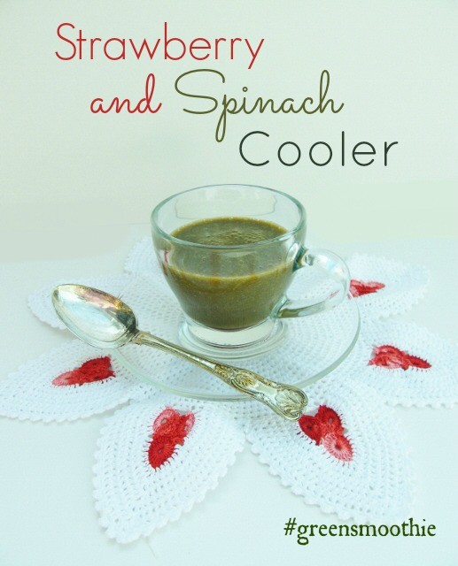 Strawberry and spinach cooler smoothie