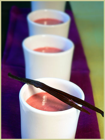 Strawberry and vanilla velouté