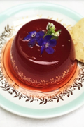 Strawberry and vermouth jellies