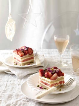 Strawberry and watermelon cake
