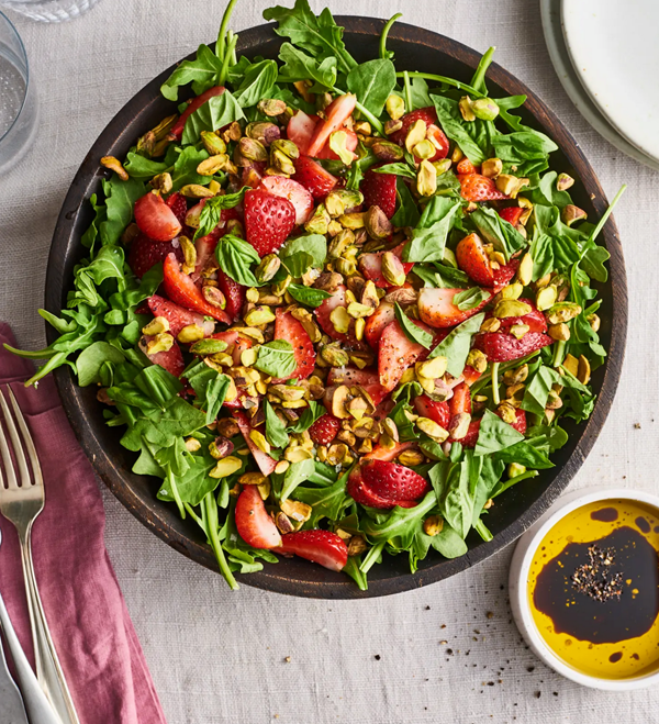 Strawberry arugula salad