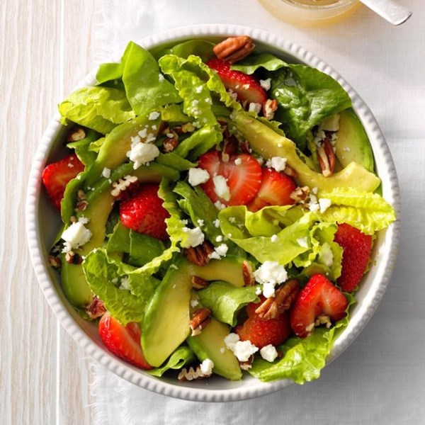 Strawberry-avocado tossed salad