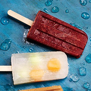 Strawberry-balsamic ice pops