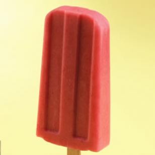 Strawberry-banana smoothie pops