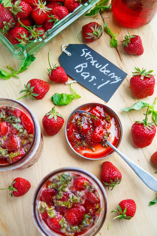 Strawberry basil  jam