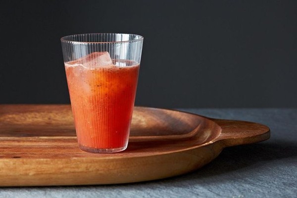 Strawberry basil lemonade