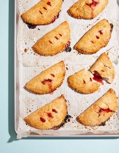 Strawberry-basil turnovers