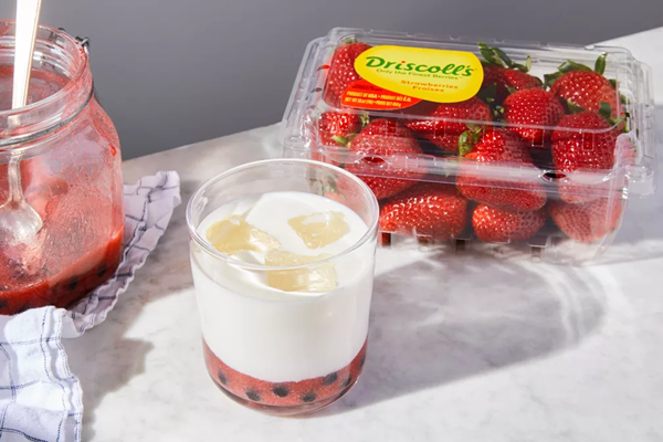 Strawberry boba