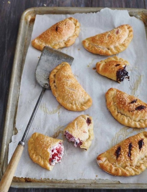 Strawberry cannoli calzones