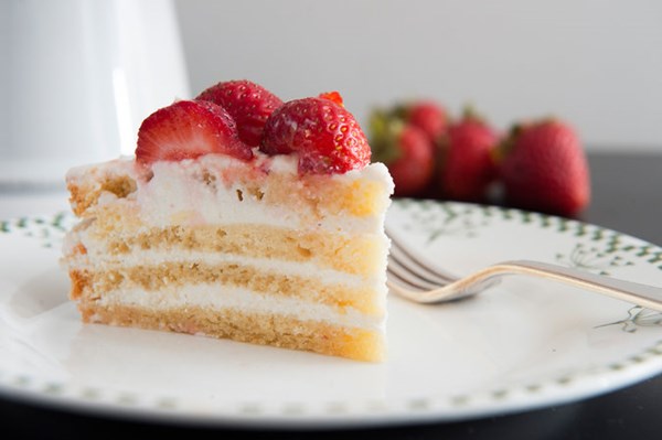 Strawberry cassata