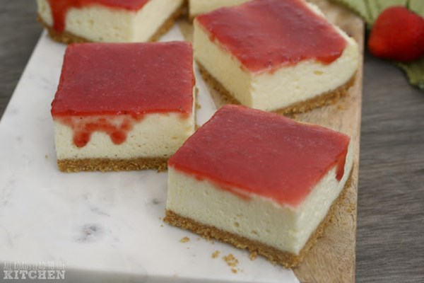 Strawberry cheesecake bars