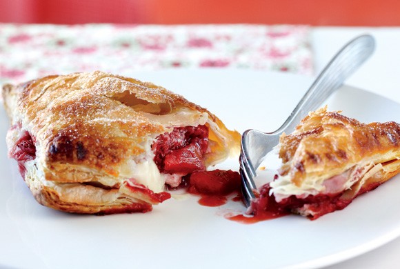 Strawberry cheesecake turnovers
