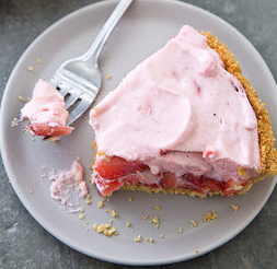 Strawberry chiffon pie