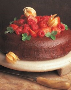 Strawberry chocolate savarin