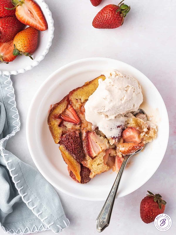 Strawberry cobbler