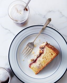 Strawberry cream cheese coffee cake